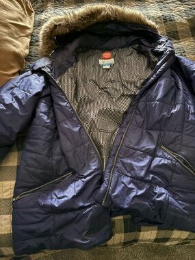 Columbia Sparks Lake Navy Thermal Coil Jacket Womens 2X